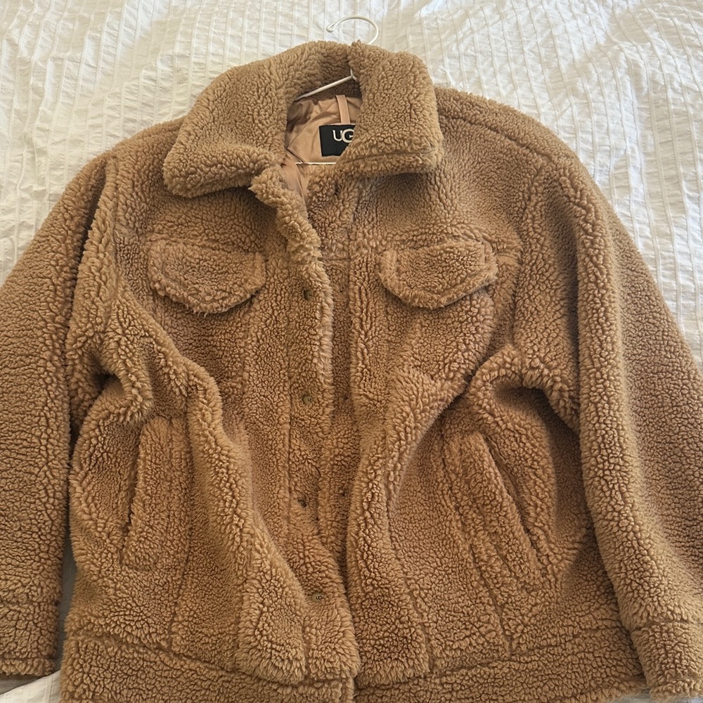 UGG Camel Sherpa Coat